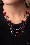 Prismatic Pose - Red - Paparazzi Accessories - Necklace