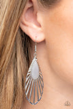 WING-A-Ding-Ding - Silver - Paparazzi Accessories - Earring