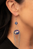 Ethereally Extravagant - Blue - Paparazzi Accessories - Earring