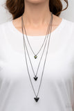 Follow the LUSTER - Black - Paparazzi Accessories - Necklace