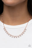 Cue the Mic Drop - Copper - Paparazzi Accessories - Necklace