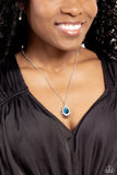 Gracefully Glamorous - Blue - Paparazzi Accessories - Necklace