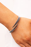 Sideswiping Shimmer - Blue - Paparazzi Accessories - Bracelet