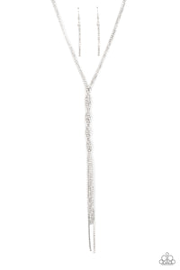 Impressively Icy - White - Paparazzi Accessories - Necklace