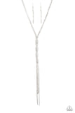 Impressively Icy - White - Paparazzi Accessories - Necklace