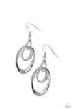 So OVAL-Rated - Silver - Paparazzi Accessories - Earring