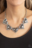 Kindred Hearts - White- Paparazzi Accessories - Necklace