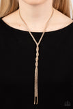 Impressively Icy - Gold - Paparazzi Accessories - Necklace