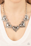 Kindred Hearts - Silver - Paparazzi Accessories- Necklace