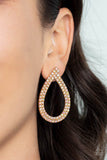 Diva Dust - Gold- Paparazzi Accessories - Earring