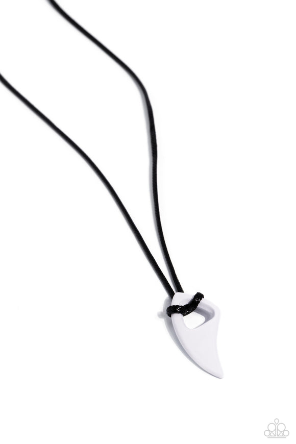 Summer Shark - White - Paparazzi Accessories - Necklace