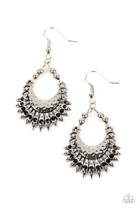 Lunar Luxury - Black - Paparazzi Accessories - Earring