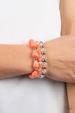 Beachside Brunch - Orange - Paparazzi Accessories - Bracelet