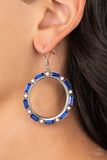 Gritty Glow - Blue - Paparazzi Accessories - Earring