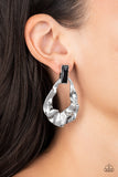 Metro Meltdown - Black - Paparazzi Accessories - Earring