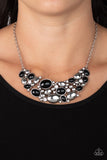 Contemporary Calamity - Black - Paparazzi Accessories - Necklace