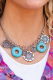 Western Zen - Blue - Paparazzi Accessories - Necklace