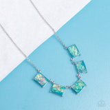 Opalescent Oblivion - Blue - Paparazzi Accessories - Necklace