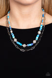 Tidal Trendsetter - Blue - Paparazzi Accessories - Necklace