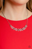 Sparkly Suitor - White - Paparazzi Accessories - Necklace