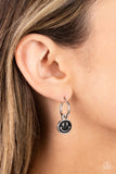 Subtle Smile - Black - Paparazzi Accessories - Earring