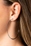 Metal Drama - Black - Paparazzi Accessories - Earring