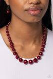 Manhattan Mogul - Red- Paparazzi Accessories - Necklace