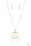 Wishing Well Whimsy - Gold-Paparazzi Accessories- Necklace