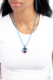 Las Vegas DIP - Blue - Paparazzi Accessories - Necklace