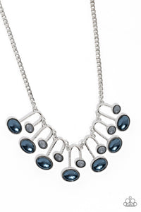 Abstract Adornment - Blue - Paparazzi Accessories - Necklace