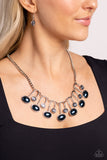 Abstract Adornment - Blue - Paparazzi Accessories - Necklace