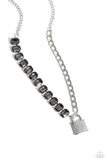 LOCK and Roll - Silver - Paparazzi Accesories- Necklace