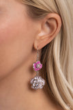 Intricate Impression - Pink - Paparazzi Accessories- Earring