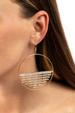 Fierce Fringe - Gold - Paparazzi Accessories - Earring