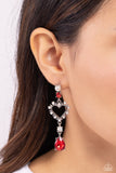 Lovers Lure - Red - Paparazzi Accessories - Earring