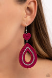 Now SEED Here - Pink - Paparazzi Accessories - Earring