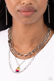 Teardrop Tiers - Multi - Paparazzi Accessories - Necklace