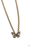 Midair Monochromatic - Brass - Paparazzi Accessories - Necklace