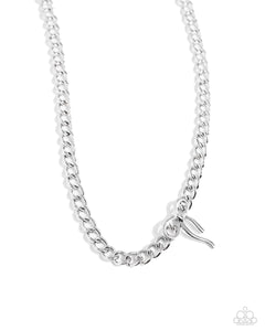 Leading Loops - Silver - Paparazzi Accessories - Necklace